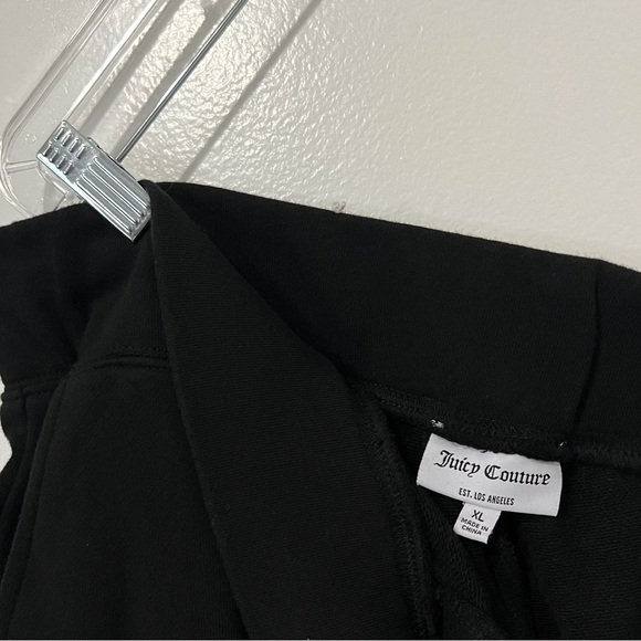 Juicy Couture Black High Waist French Terry Sweat Shorts Size XL - Picture 8 of 9